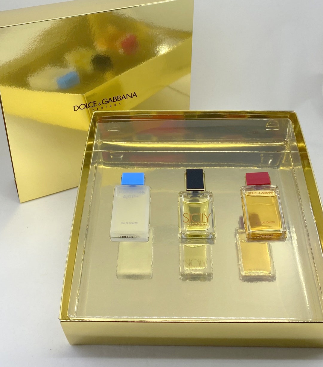 DOLCE & GABBANA Set 3 Mini Perfumes Sicily Light Blue Dolce Etsy