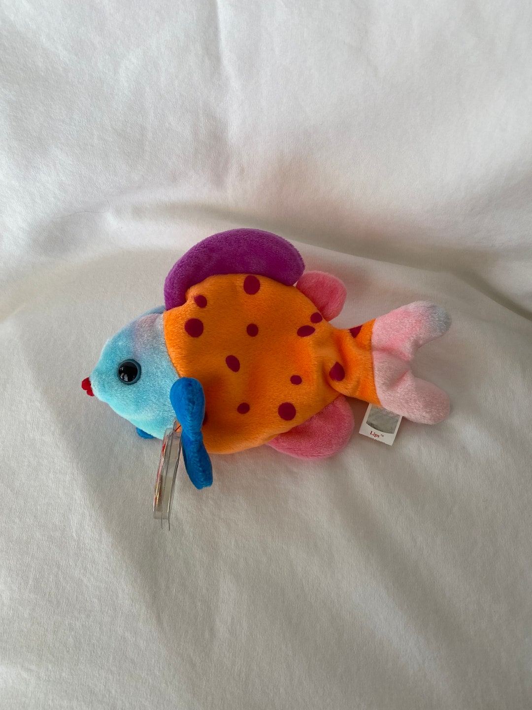 Rare Beanie Baby Lips With Tiny the Chihuahua Tag Etsy