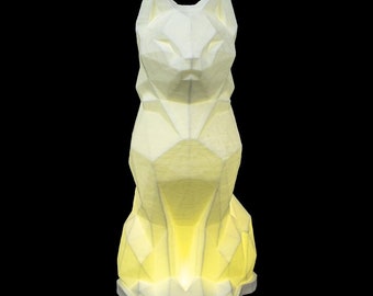 Low Poly Cat Table Lamp