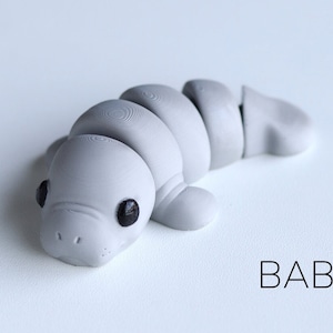 Baby Manatee Schlüsselanhänger / Modell