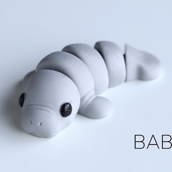 Baby Manatee Keyring / Model