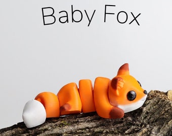 Baby Fox Keyring / Model