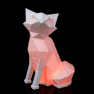 Low Poly Fox Table Lamp