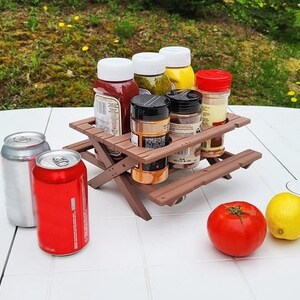 Platic Table Condiments Picnic Table Condiment Holder - Etsy