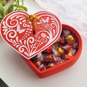 Valentines Heart lock box