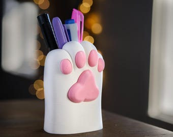 Portalápices con forma de pata de gato
