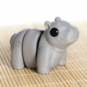Porte-clés / Modèle bébé hippopotame