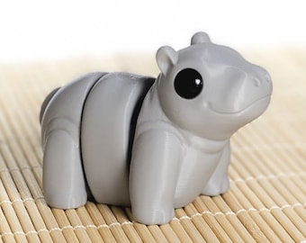 Baby Hippo Keyring / Model