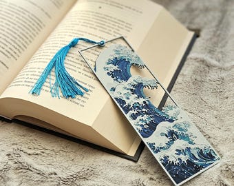 Tolles Lesezeichen | Japanische Kunst inspiriertes gerahmtes Design