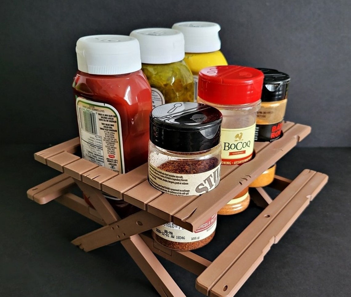 Platic Table Condiments Picnic Table Condiment Holder - Etsy