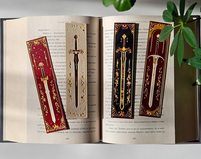 Elven Sword Inspired Bookmark Set