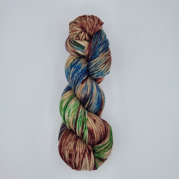 DK Weight, Superwash Polwarth Wool, Video Game Inspired, Horizon Zero Dawn Inspired, Aloy, Hand Dyed Yarn