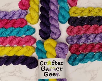 Hair Nails Blade Mascara – Mini Skein Sets - Fingering and DK Weight Options