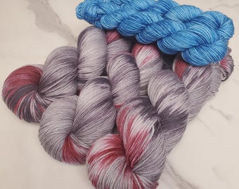 Deadly Toymaker / Merino Nylon Blend with Mini Skein