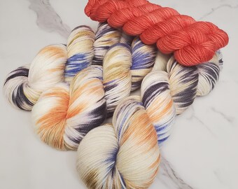 Stoic Justice & Bad Jokes / Merino Nylon Blend with Mini Skein