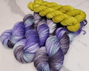 The Lightkeeper in the Lantern / Merino Nylon Blend with Mini Skein