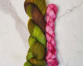 Rainforest Rebirth / 100% BFL wool non-superwash with mini skein