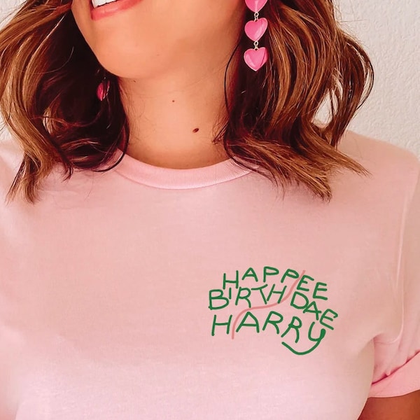 Happee Birthdae Harry T-Shirt | Potter Inspired Shirt, HP Shirts, Wizard Wand, Funny Shirt, Hagrid, Cake, Wizarding Lover, Gifts For Her