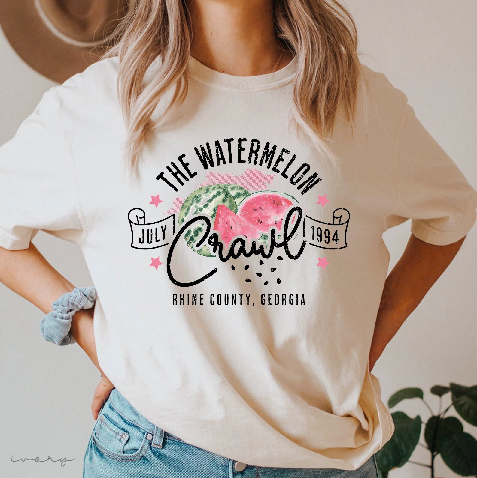 Watermelon Crawl Shirt Comfort Colors Shirt 90s Country - Etsy