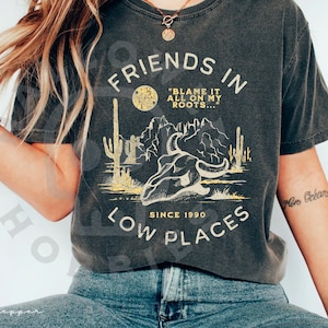 Low Places Shirt - Comfort Colors Shirt, 90s Country Shirt, 90s Music Shirt, Country Band Tee, Western Graphic Tee, Western Shirt Women