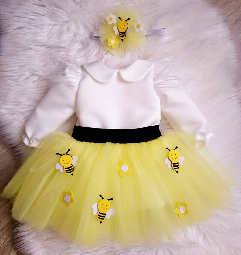 yellow first birthday outfit
