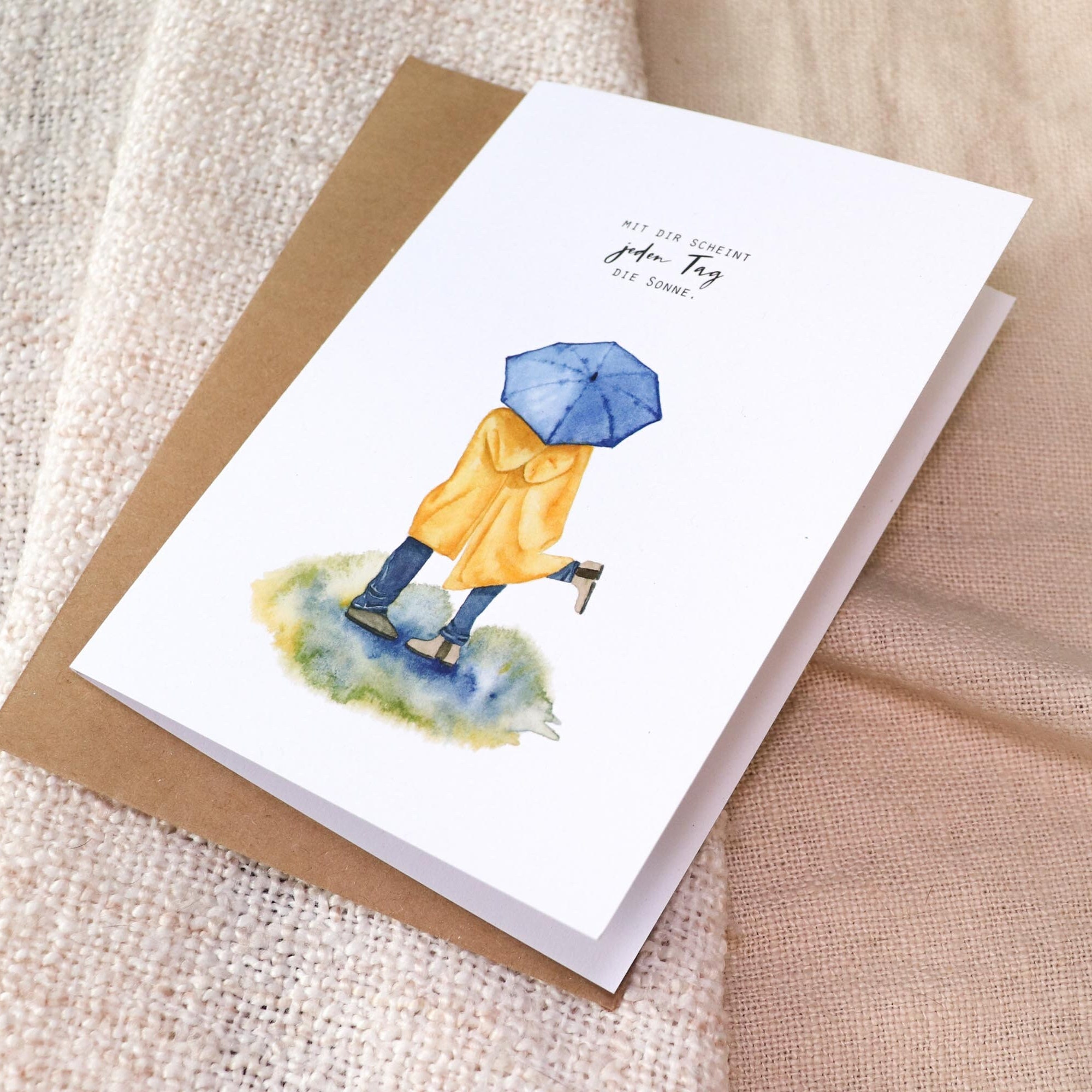 Amore Deluxe Geschenkkarte Zum 1. Jahrestag – Mit Herz-Konfetti In Silber & Gold