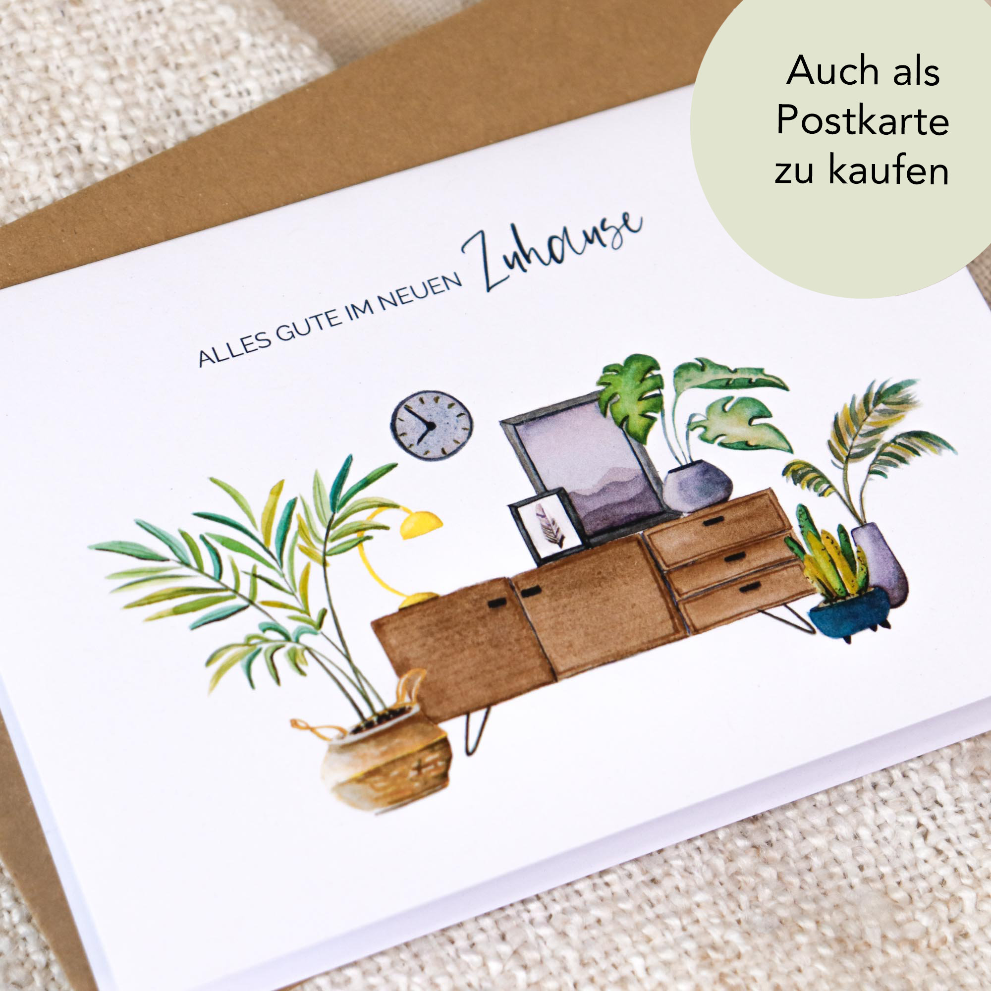 Klappkarte Alles Gute im neuen Zuhause, Karte zum Umzug & Einzug ...