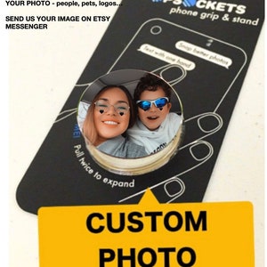Personalized pop socket authentic custom phone grip with epoxy resin coating personalized pop socket with your image