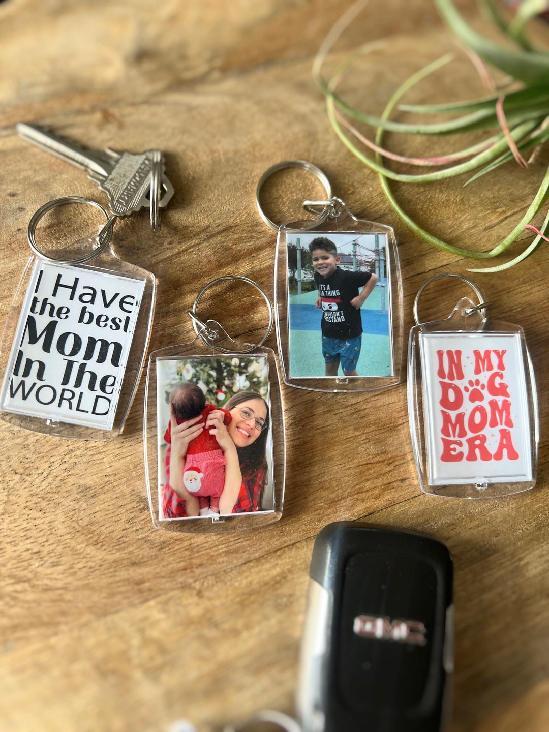 Best Mom Photo Keychain, Custom Personalized Photo Keychain, Gift for ...
