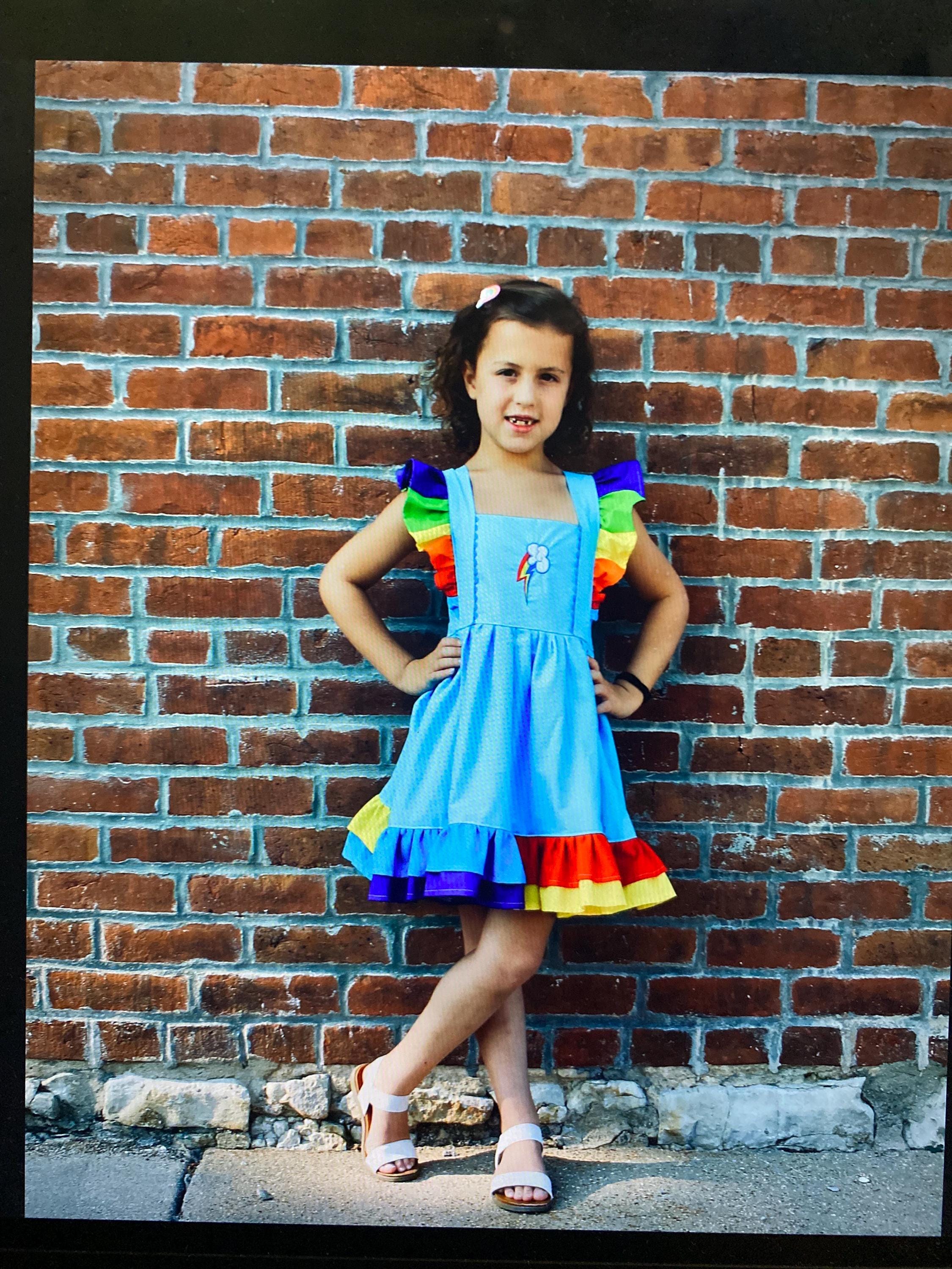 Rainbow Dash Dress - Etsy Rainbow Dash Dress - Etsy