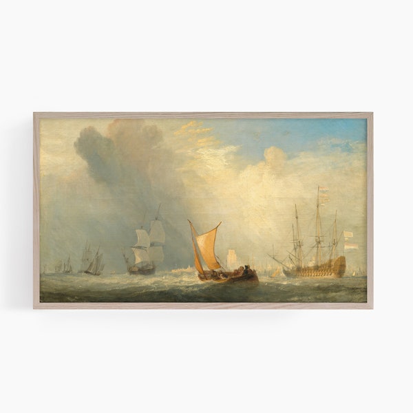 Samsung Frame TV Art | Vintage Frame TV Art | Seascape Frame TV Art | Coastal Frame tv Art | Summer Frame tv Art | Joseph M. W. Turner