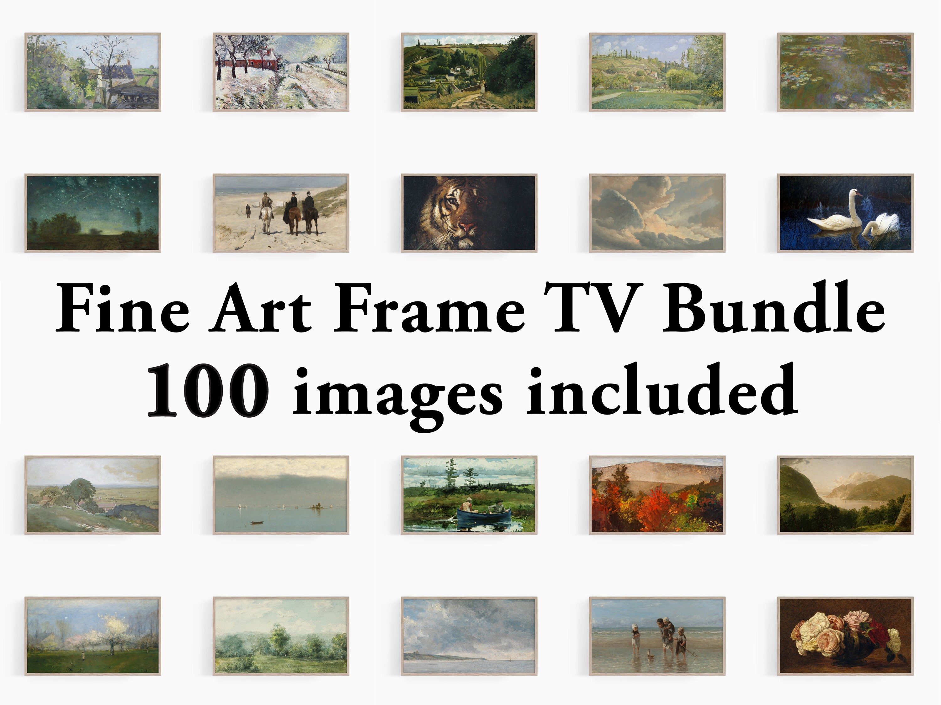 Samsung Frame TV Art Bundle Frame TV Art Pack Vintage Etsy