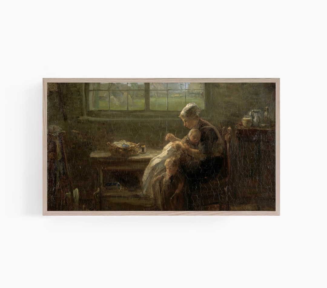 Samsung Frame TV Art Vintage Frame TV Art Mother's Day Etsy