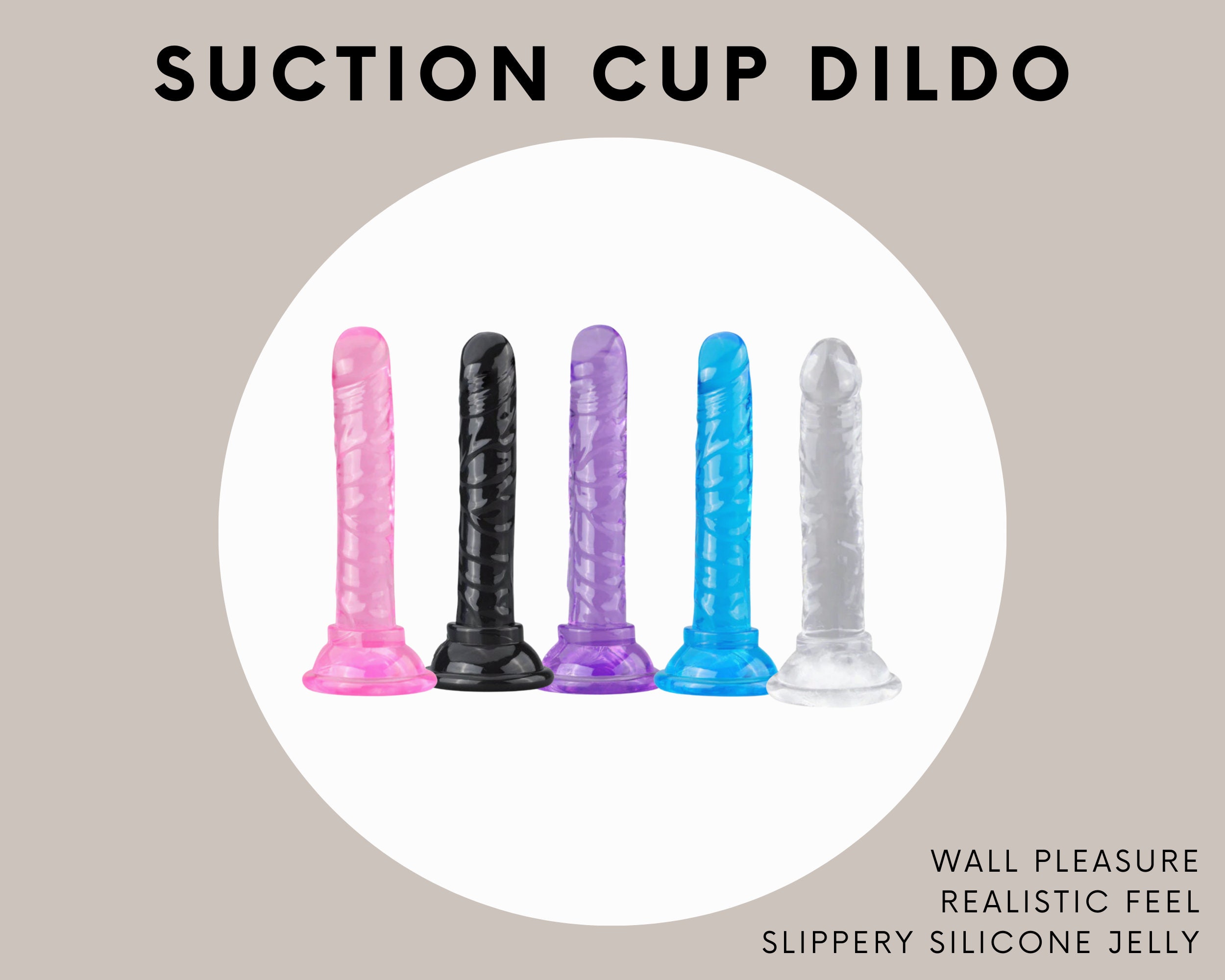 Suction cup anal dildo