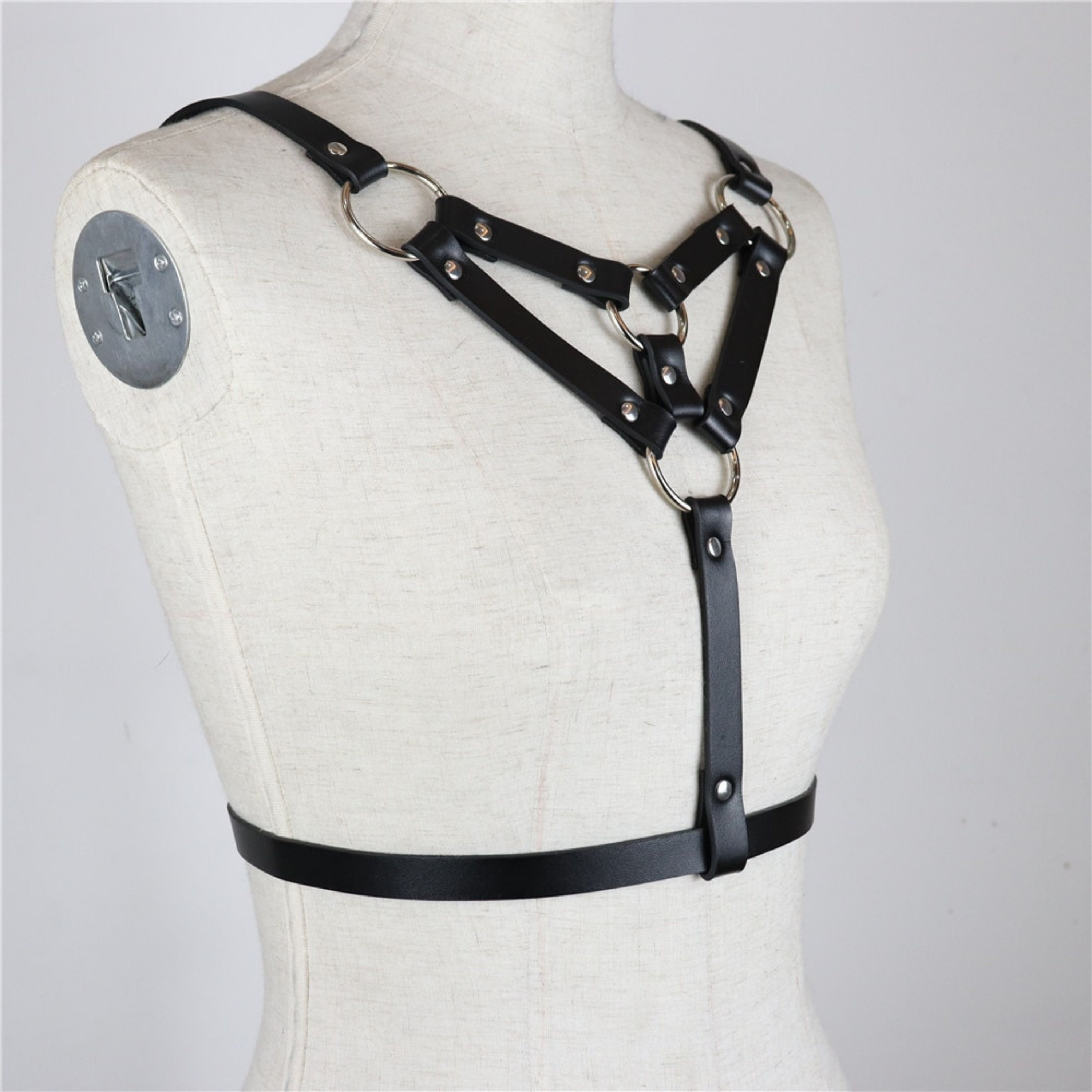 Witch Harness, Lingerie Harness, Bondage Harness, Erotic Goth Bra, Hexe  Witch Bondage, Fetish Sexy Goth Fetish Harness 