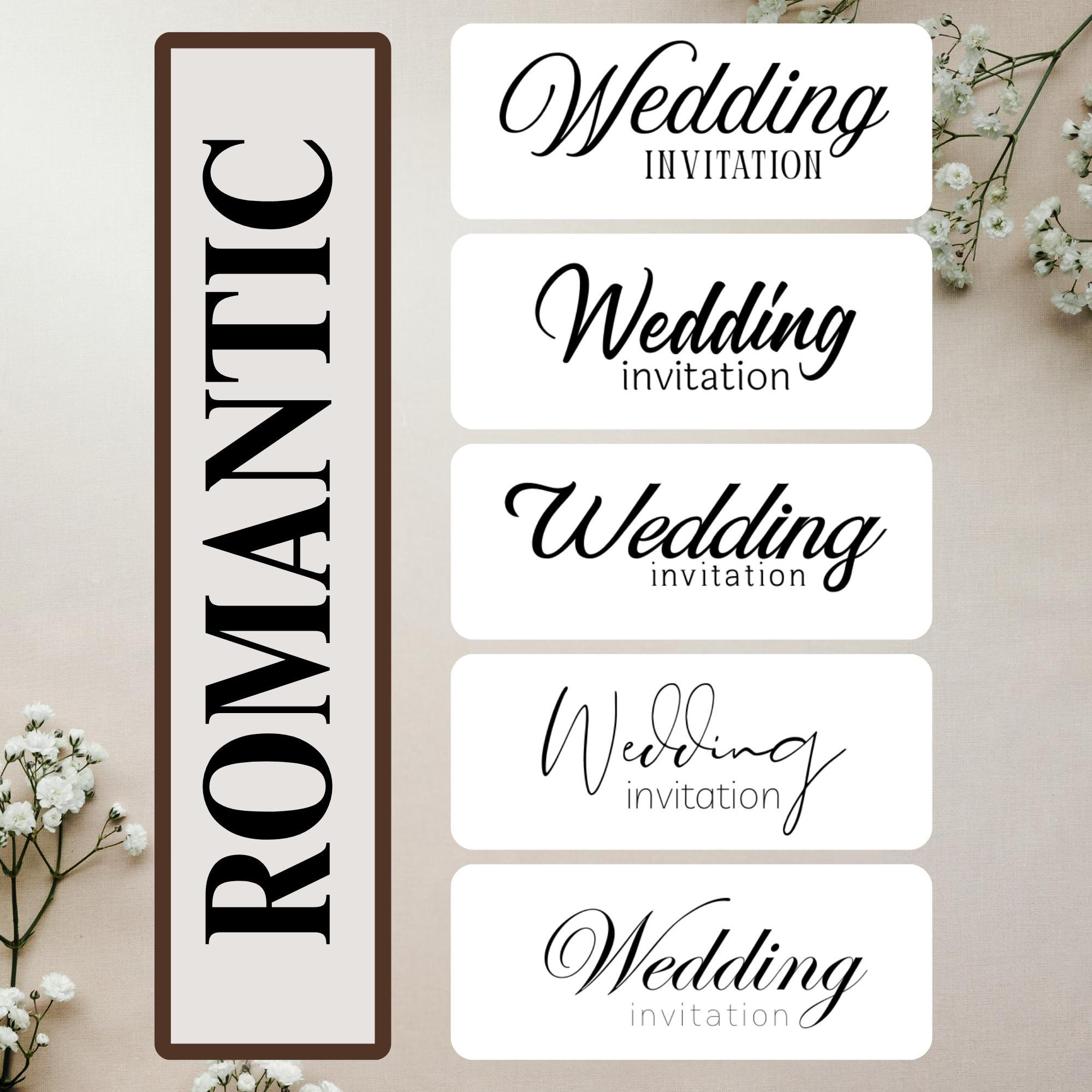 Canva Font Pairing Guide | 50 Font Combinations Picked for Wedding ...