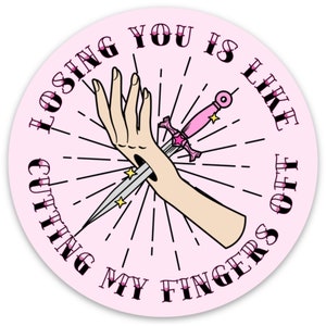Sticker omzet | Ik snij mijn vingers eraf | Emosticker