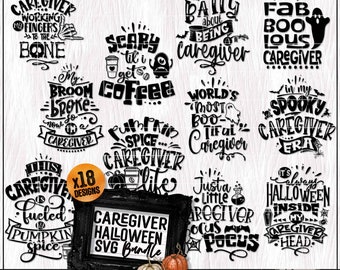 Pflegekraft SVG, Halloween SVG PNG Bundle, lustige Pflegekraft SVG für Pflegekraft Wertschätzung Geschenk, Pflegekraft Shirt etc