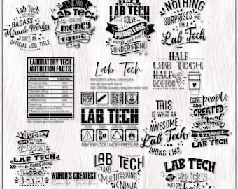 MLT Lab Tech SVG Bundle, Laboratory SVG Png, Med Lab Tech Svg, Phlebotomist, Laboratory Technologist Technician, Healthcare Cricut Cut File