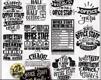Office Staff SVG PNG Clipart, Appreciation Gift, Shirt SVG, School Secretary Svg, Admin Svg, School Office Svg, Cricut Cut File