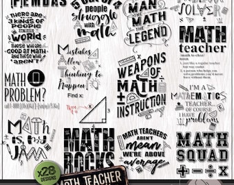 Math Teacher Shirt SVG, Math Classroom Decor, Math SVG, Teacher SVG Cricut Cutting File Silhouette, Glowforge Digital Download