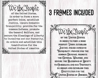 We The People SVG, US Constitution PNG, Memorial Day Svg, 4th of July Svg, United States Cricut Cut File, Sublimation