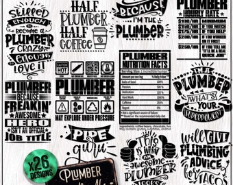 Plumber SVG PNG Bundle, Funny Plumber SVG, Plumbing Appreciation Gift, Shirt Svg, Tumbler Svg, Cricut Cut File, Sublimation