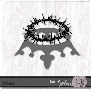 Goede Vrijdag SVG, doornenkroon SVG, geloof SVG, Christus Svg, christelijke Svg, Cricut snijden bestand silhouet, Glowforge digitale download