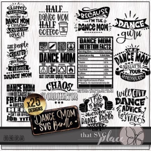 Maman danse SVG, danse SVG PNG Bundle, cadeau d'appréciation, valeur nutritive chemise Svg, conception de sublimation de coordonnateur du chaos, fichier de coupe Cricut