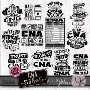 CNA SVG, Certified Nursing Assistant Svg Png Bundle, CNA Life Cricut Cut File, Sublimation Digital Download, Cna Appreciation Gift Svg