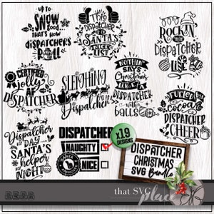 Bundle de répartiteur du 911, expédition de Noël sublimation PNG SVG, cadeau d'appréciation de télécommunicateur, valeur nutritive T-Shirt gobelet Svg