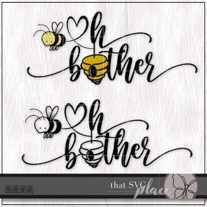 Winnie de Poeh SVG, Oh Bother SVG, klassieke Pooh Svg, Pooh Bear Svg, AA Milne quote Svg, Cricut Cutting-bestand