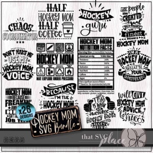 Hockey maman SVG, lot de PNG hockey, cadeau d'appréciation, valeur nutritive chemise Svg, conception de sublimation de coordonnateur du chaos, fichier de coupe Cricut