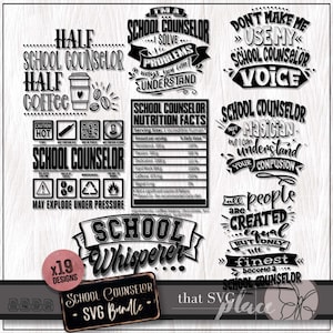 Schulcoachal SVG PNG Bundle, Schulpsychologe SVG, lustiges Counselor Shirt, Erzieher Lehrer Shirt svg, Back To School Counselling svg